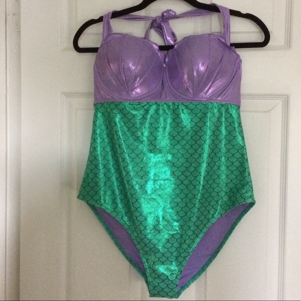 New Disney Ariel The Little Mermaid Swimsuit - Picture 4 of 6